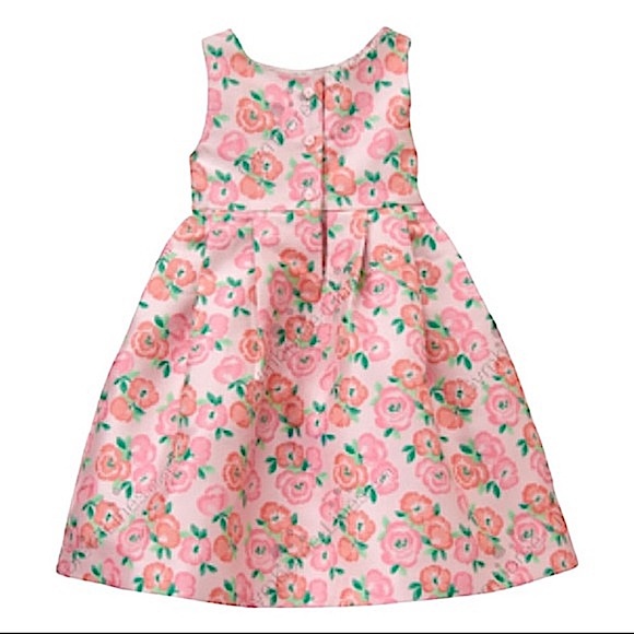 JANIE & JACK Enchanted Valley Pink Floral Jacquard - Picture 2 of 14